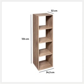 Étagère haute 4 cases Mix N Modul Naturel - Five 2