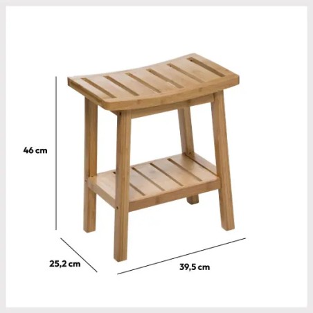 Tabouret rangement bambou Naturel Five