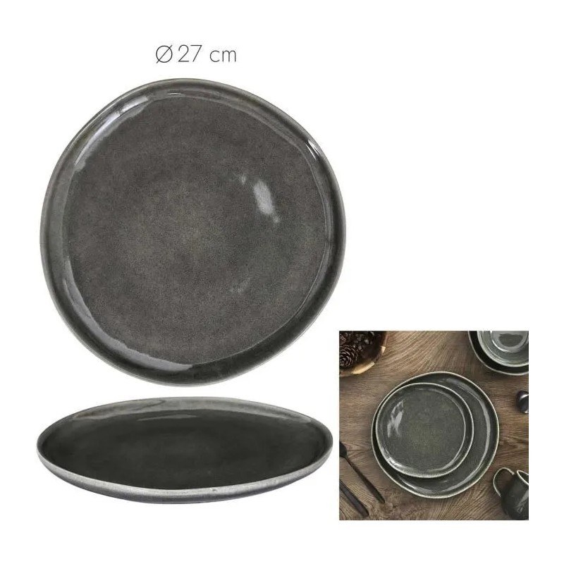 Service de Table 18 Pièces Irregulier Vert Home Deco Factory