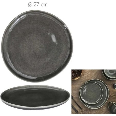 Service de Table 18 Pièces Irregulier Vert Home Deco Factory