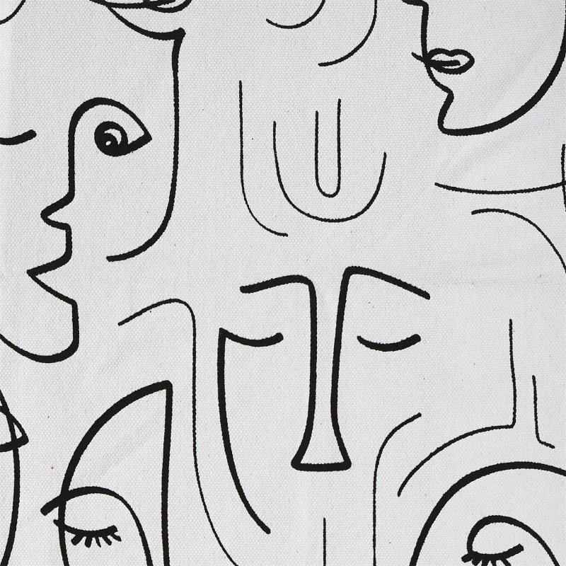 Tapis Arty 120x170 Blanc Noir Home Deco Factory