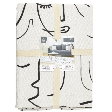 Tapis Arty 120x170 Blanc Noir Home Deco Factory
