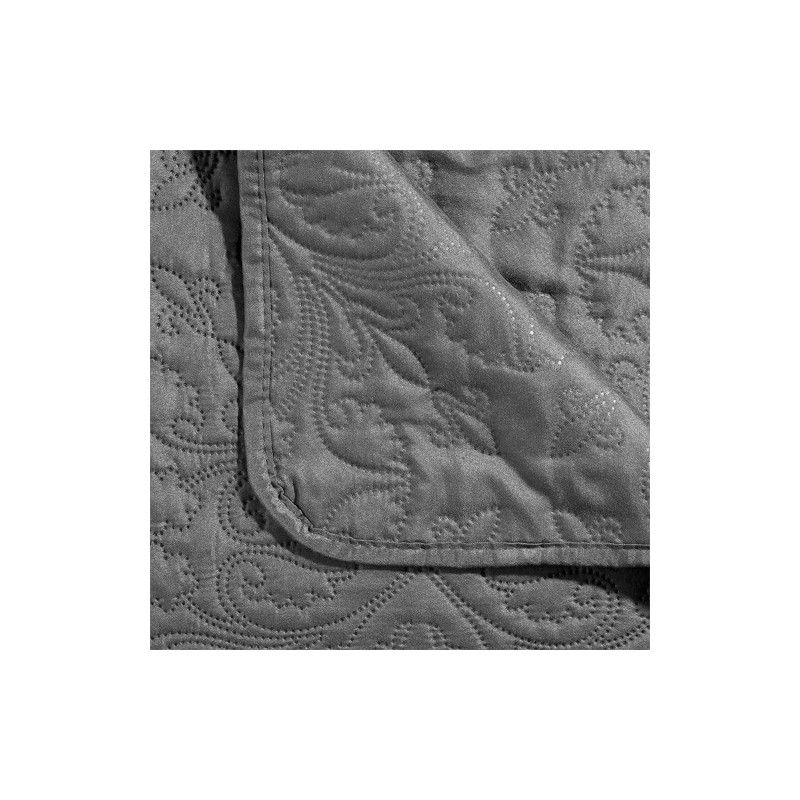 Dessus de lit arabesque et 2 taies d\'oreiller Ivoire Atmosphera