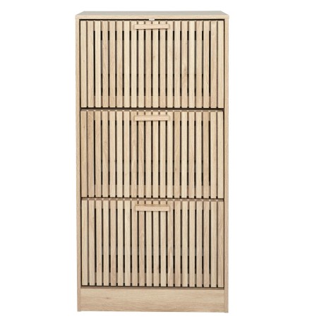 Meuble à chaussures 3 portes Klaus Marron Home Deco Factory