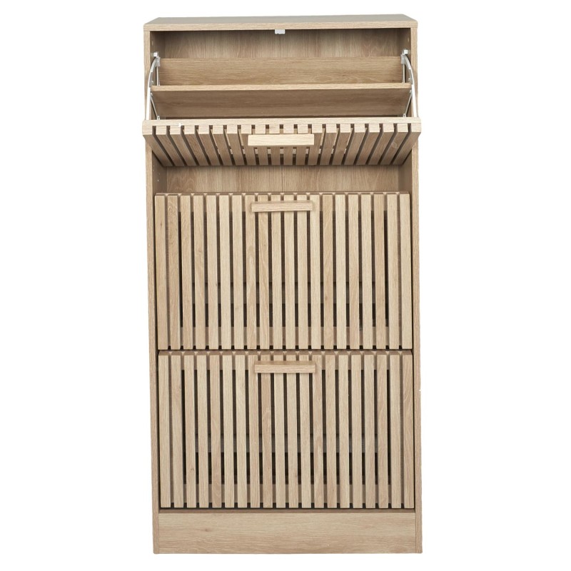 Meuble à chaussures 3 portes Klaus Marron Home Deco Factory