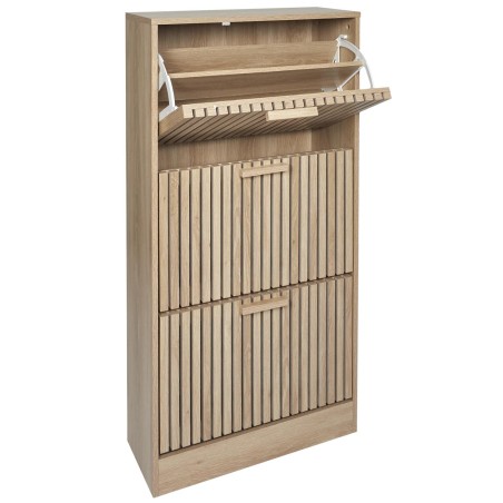 Meuble à chaussures 3 portes Klaus Marron Home Deco Factory