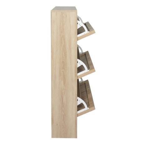Meuble à chaussures 3 portes Klaus Marron Home Deco Factory