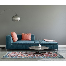 Tapis deco ethnique Agra 120x170 Bleu Home Deco Factory 2