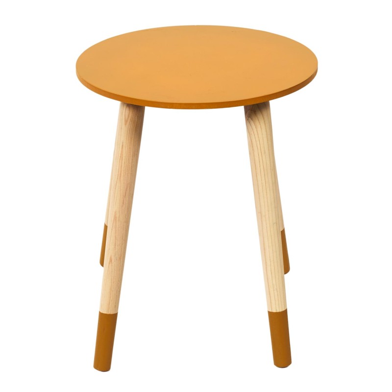 Lot de 2 tables gigognes Bicolore Jaune Bleu Home Deco Factory