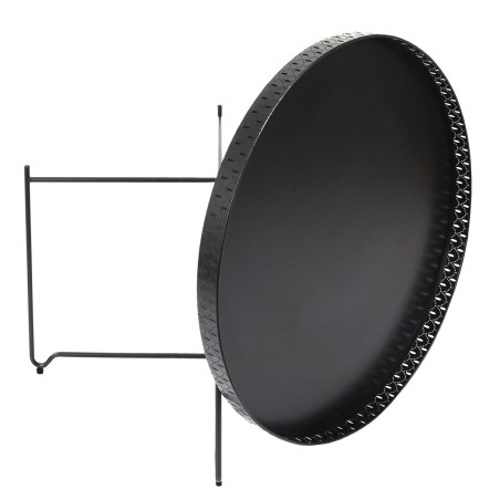 Table D'appoint plateau rond Seville Noire Home Deco Factory