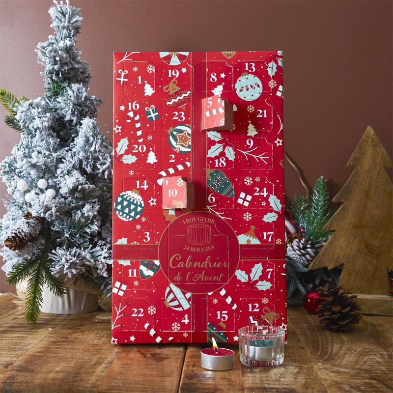 Calendrier avant Noël avec photophore Home Deco Factory