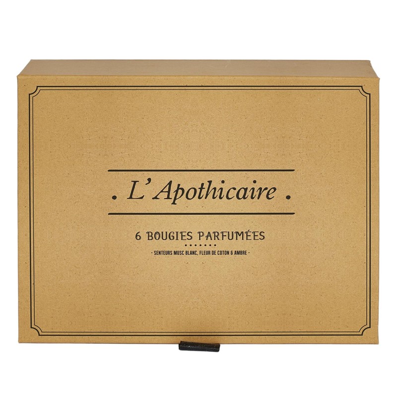 Coffret de 6 bougies Apothicaire Home Deco Factory