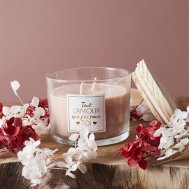Bougie parfumée cadeau pour elle Rose Home Deco Factory