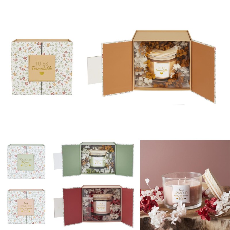 Bougie parfumée cadeau pour elle Rose Home Deco Factory