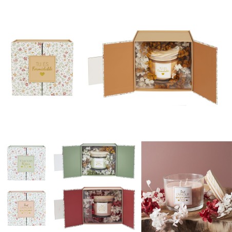 Bougie parfumée cadeau pour elle Rose Home Deco Factory