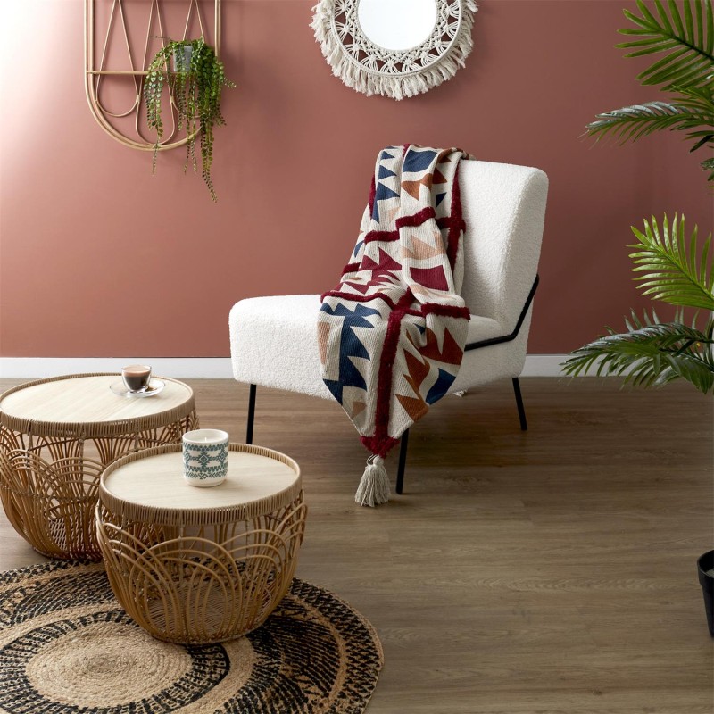 Plaid tufte à motifs 120x150 Home Deco Factory