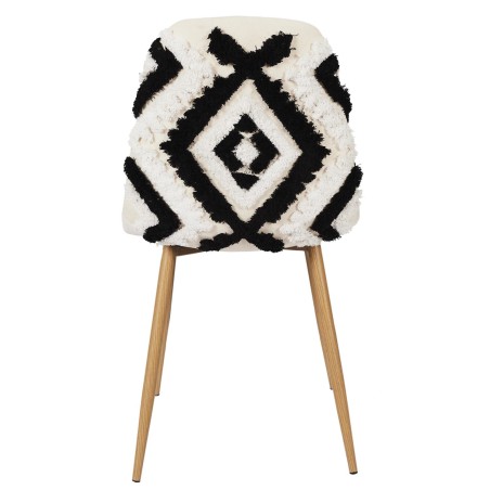 Chaise De Table Design Lagos Beige Noir Home Deco Factory