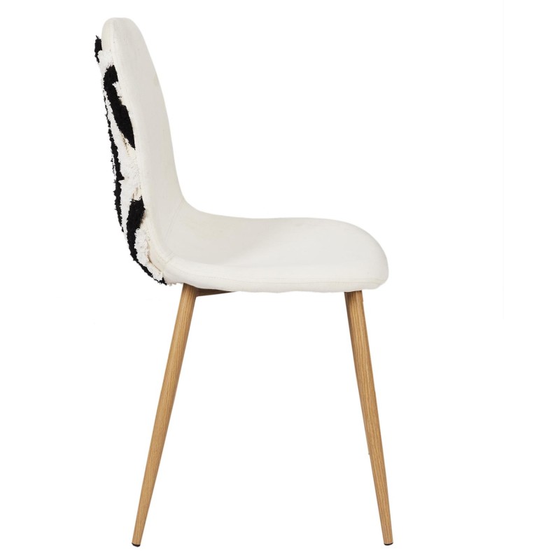 Chaise De Table Design Lagos Beige Noir Home Deco Factory