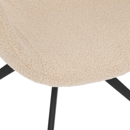 Fauteuil De Table Kale Blanc Ivoire Atmosphera