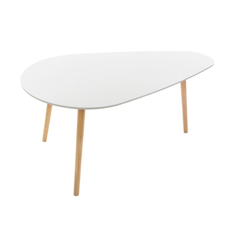 Lot de 2 tables basses Mileo Blanche - Atmosphera