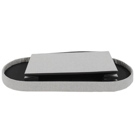 Coffre banc pliable Gris Home Deco Factory