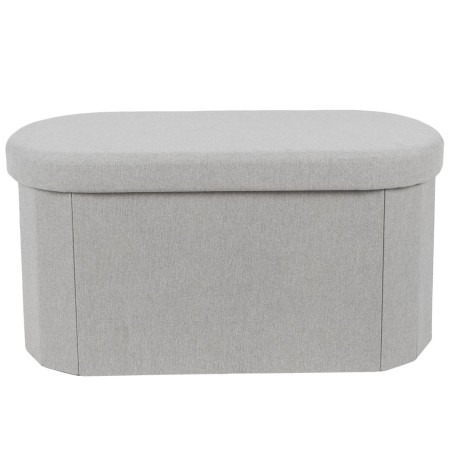Coffre banc pliable Gris Home Deco Factory