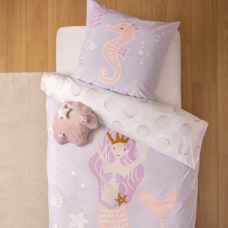 Parure de lit Sirène 140x200 Violet Atmosphera For Kids