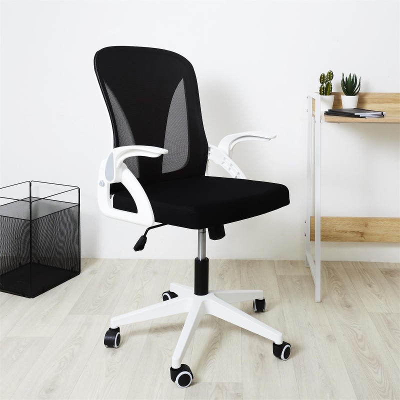 Fauteuil de bureau rabattable Noir Home Deco Factory