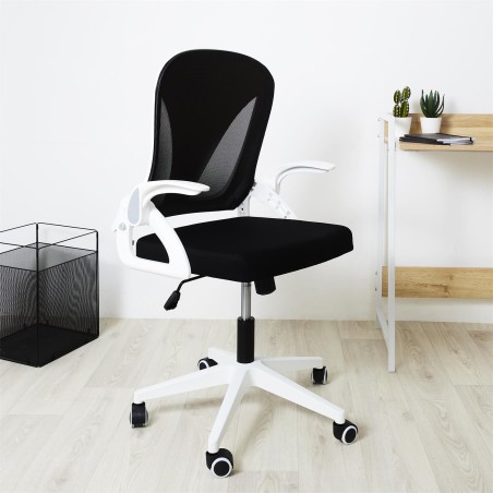 Fauteuil de bureau rabattable Noir Home Deco Factory