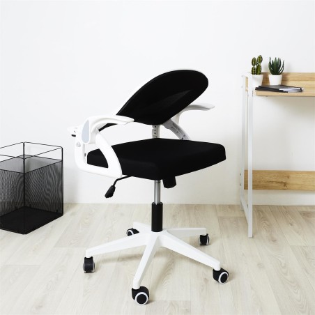 Fauteuil de bureau rabattable Noir Home Deco Factory