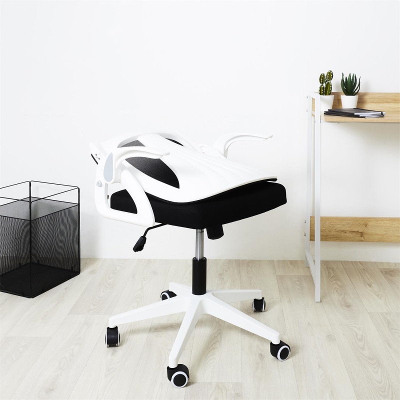 Fauteuil de bureau rabattable Noir Home Deco Factory