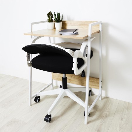 Fauteuil de bureau rabattable Noir Home Deco Factory