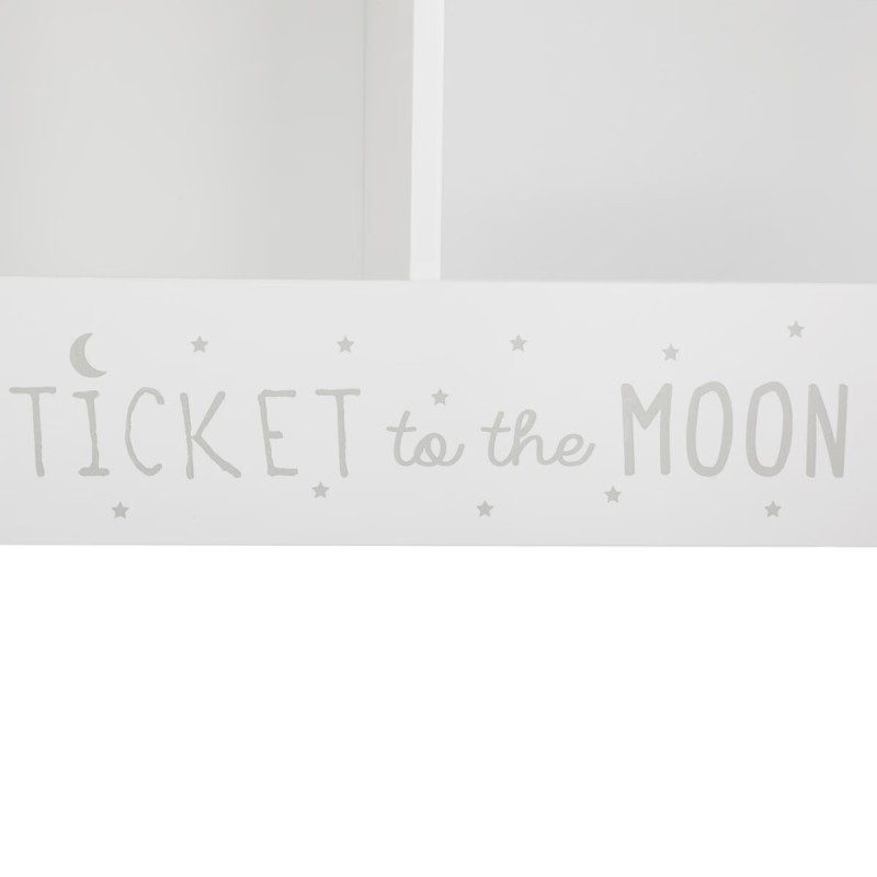 Casier De Rangement Avec 2 Compartiments Blanc Atmosphera