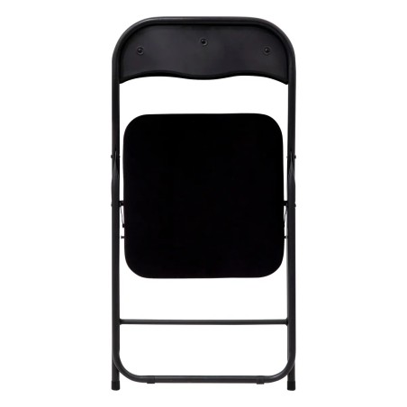 Lot De 6 Chaises En Velours Pliantes Noires - Five