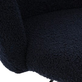 Chaise de bureau bouclette Geos Bleu - Atmsophera 2