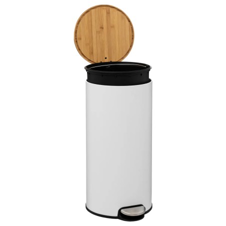 Poubelle À Pédale Modern 30 L Blanc Five