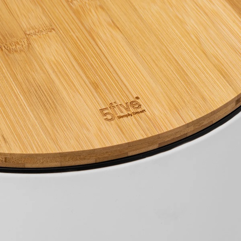 Poubelle À Pédale Modern 30 L Blanc Five