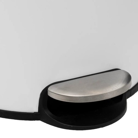 Poubelle À Pédale Modern 30 L Blanc Five