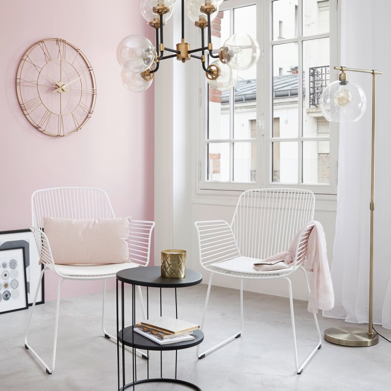 Table À Café Kobu En Métal Noire Atmosphera