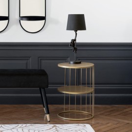 Table À Café Kobu En Métal Doré Atmosphera 2