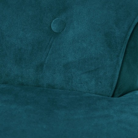 Tabouret En Velours Firmin Bleu Canard Atmosphera