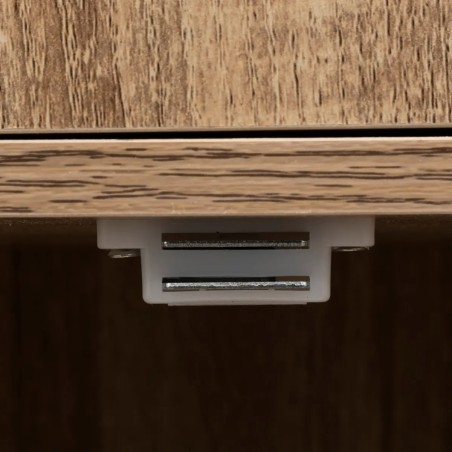 Etagère 3 cases avec portes Naturel Five