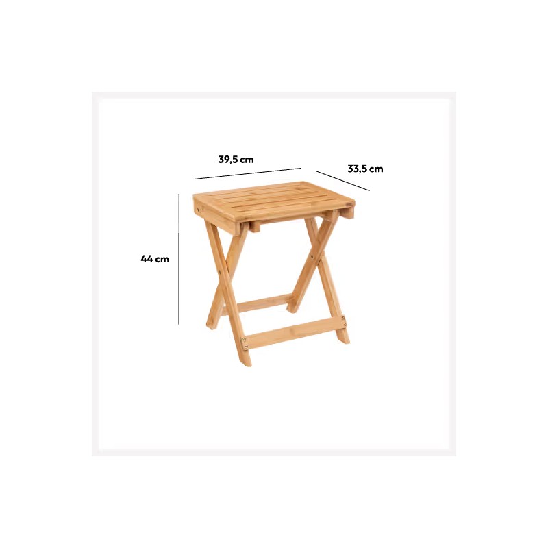 Tabouret pliant en bambou - Five