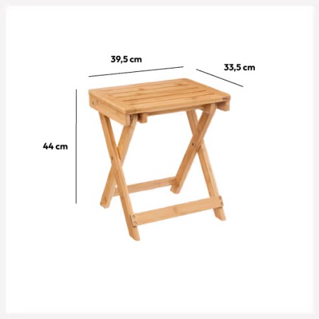 Tabouret pliant en bambou - Five