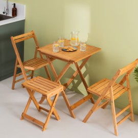 Tabouret pliant en bambou - Five 2