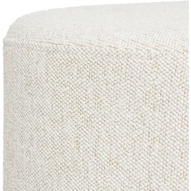 Pouf Galet Estria GM Bouclette Ivoire Atmosphera 2