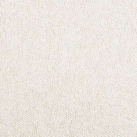 Pouf Galet Estria GM Bouclette Ivoire Atmosphera