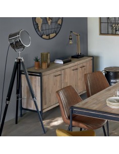 Lampadaire trépied Ebor H 152 Noire Atmosphera 2