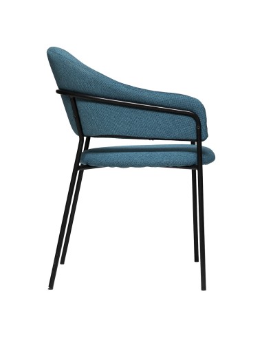 Fauteuil à diner Siron Bleu Canard Atmosphera