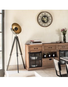 Lampadaire Trépied Lahti Noire Atmosphera 2